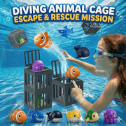 NEW Fish Box Swimming and Diving Toys, Child Adult Pool Party Toys, Toddler Floating Animals Bath Toys,  Birthday Christmas Gift