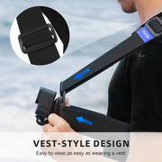 TELESIN Quick-Release Chest Strap Mount for GoPro Hero 13/12/11/10/9/8/7, Insta360, DJI OSMO Action 5/4/3 & SJCAM