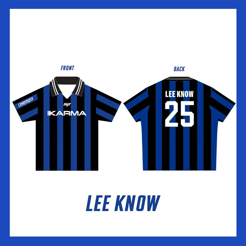 Stray Kids STAY KARMA Album Fan Jersey – FELIX BANGCHAN HYUNJIN Streetwear T-Shirt