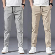 Men's Casual Straight Trousers – Korean Style, Loose Fit, Lightweight Summer Pants
