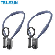 TELESIN Silicone Magnetic Neck Mount – Quick Release Phone Holder for iPhone & Samsung