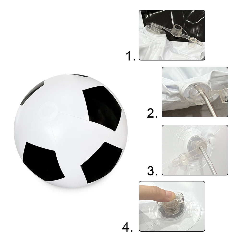 1pc Inflatable Giant soccer Ball, PVC Durable Large Balloon Water Party Swimming Pool Beach Party Entertainment Supplies
