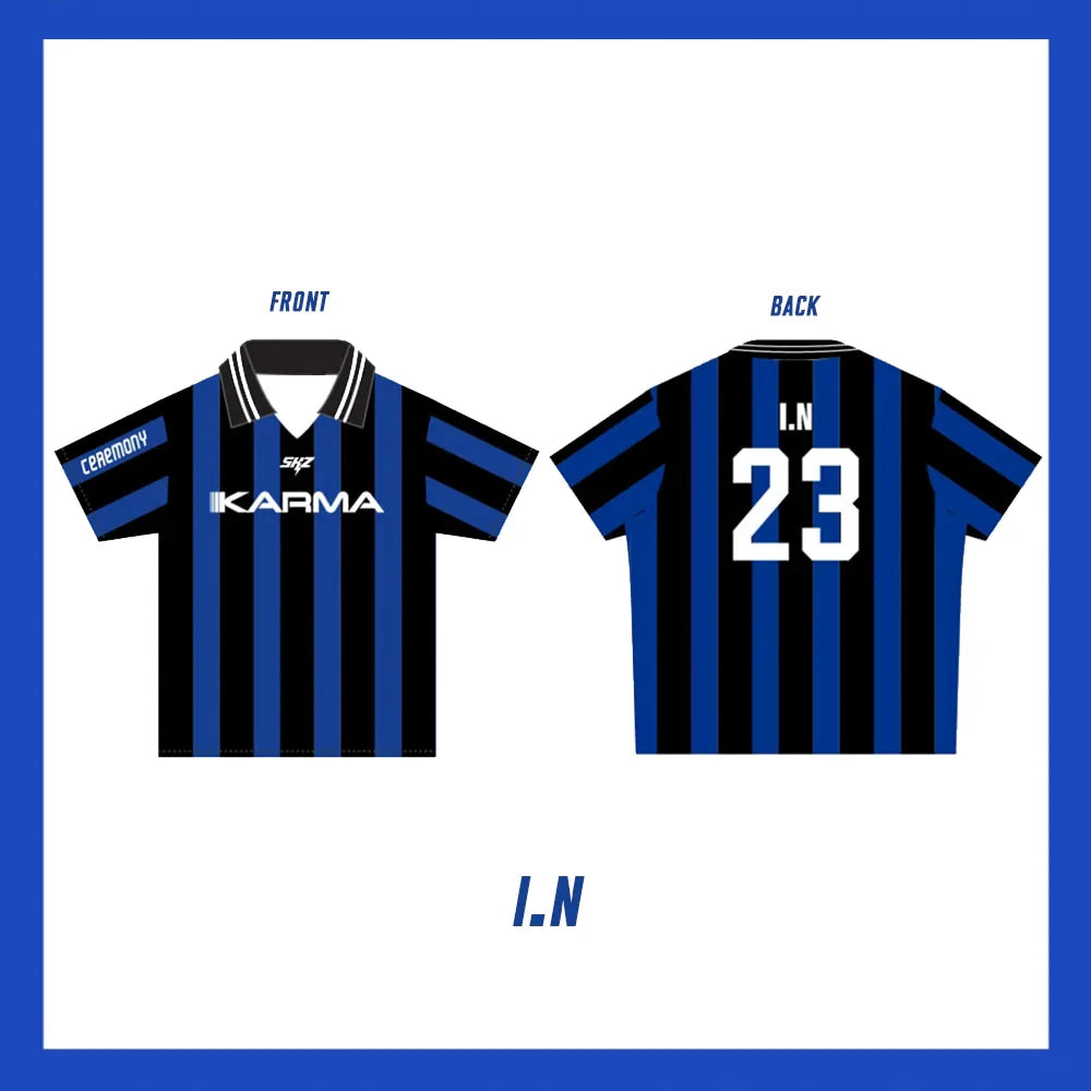 Stray Kids STAY KARMA Album Fan Jersey – FELIX BANGCHAN HYUNJIN Streetwear T-Shirt