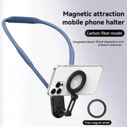 2025 NEW Silicone Magnetic Neck Mount – Quick Release Phone Holder for iPhone & Android