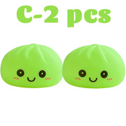 2027 New Dumpling Night Lights Glowing Dumplings Desktop Ornament Cute Glowing Dumpling Steamer Box Kawaii Dumpling Lights Gifts