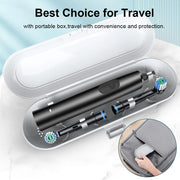 Electric Toothbrush – Deep Clean & Whitening, Ultrasonic Rotation with 4/8 Replacement Heads