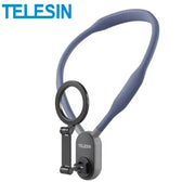 TELESIN Silicone Magnetic Neck Mount – Quick Release Phone Holder for iPhone & Samsung