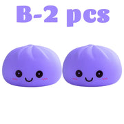 2027 New Dumpling Night Lights Glowing Dumplings Desktop Ornament Cute Glowing Dumpling Steamer Box Kawaii Dumpling Lights Gifts