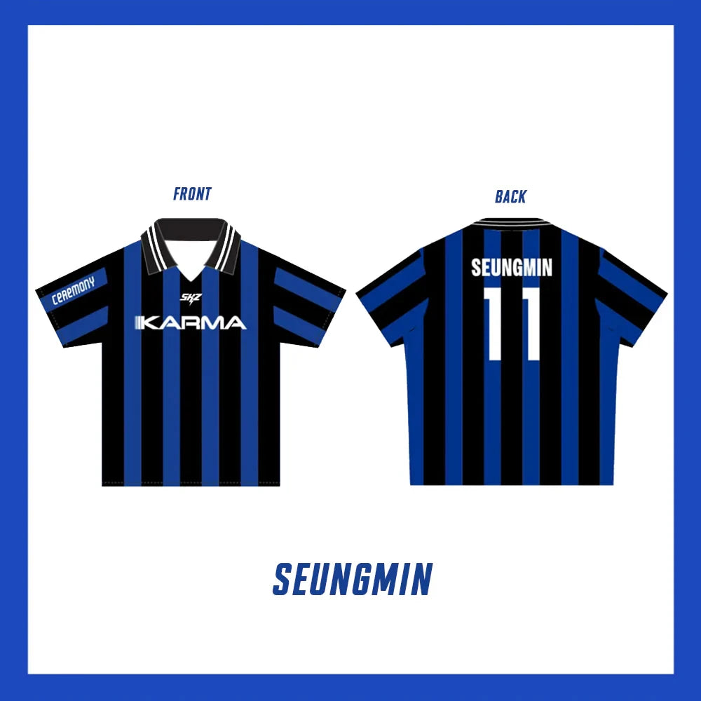 Stray Kids STAY KARMA Album Fan Jersey – FELIX BANGCHAN HYUNJIN Streetwear T-Shirt