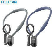 TELESIN Silicone Magnetic Neck Mount – Quick Release Phone Holder for iPhone & Samsung