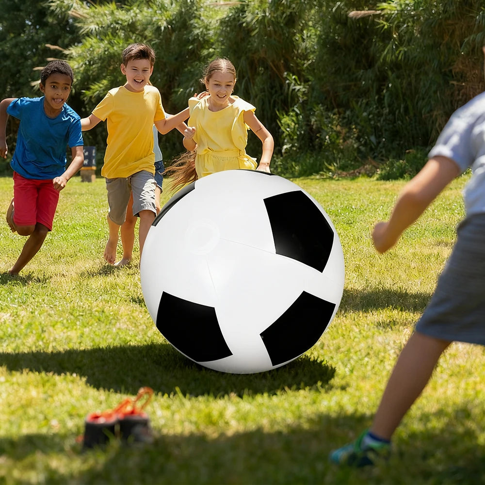 1pc Inflatable Giant soccer Ball, PVC Durable Large Balloon Water Party Swimming Pool Beach Party Entertainment Supplies