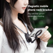 2025 NEW Silicone Magnetic Neck Mount – Quick Release Phone Holder for iPhone & Android