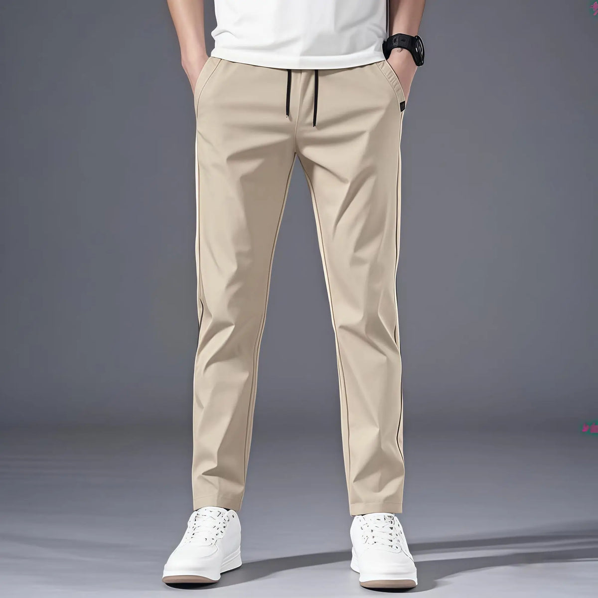 Men's Casual Straight Trousers – Korean Style, Loose Fit, Lightweight Summer Pants