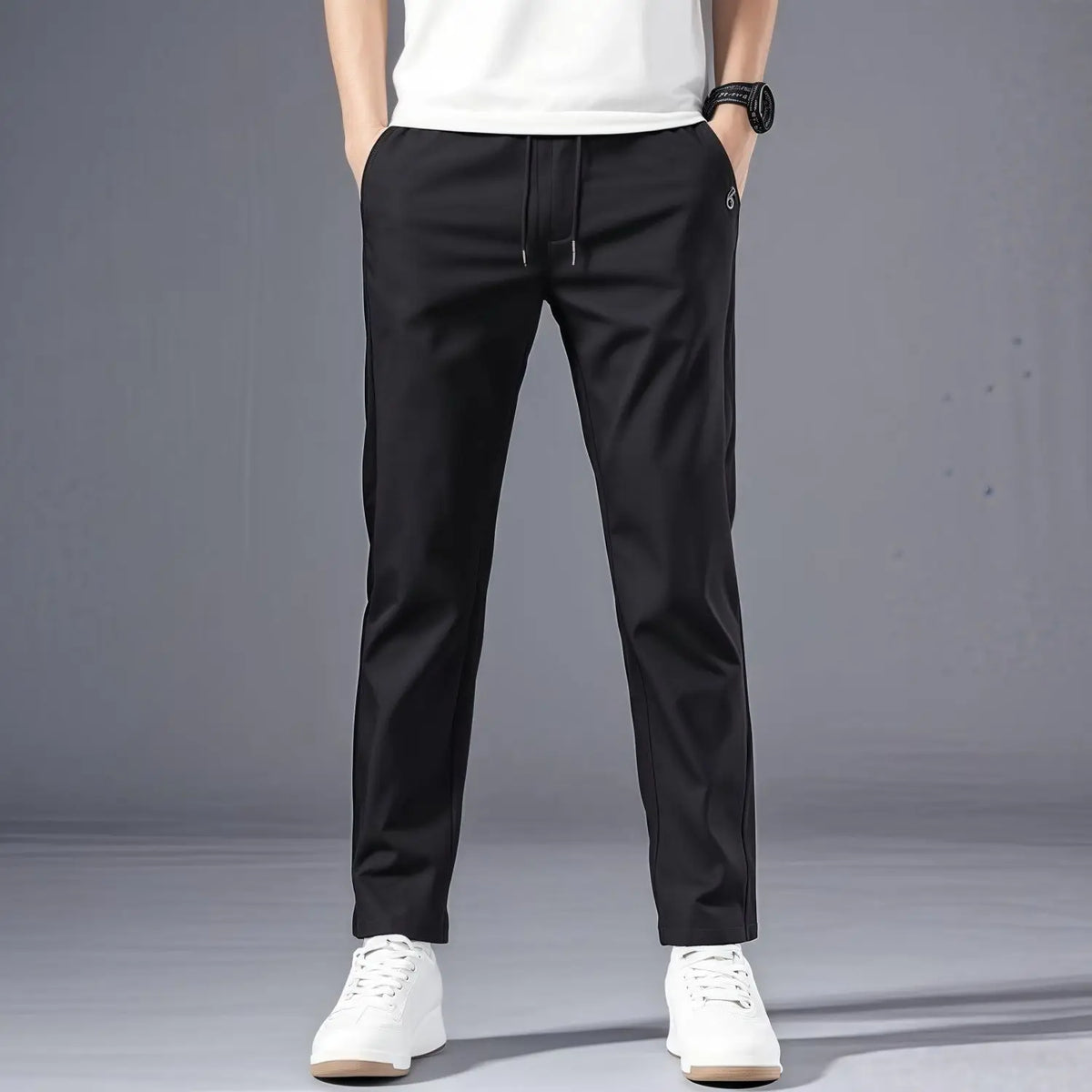 Men's Casual Straight Trousers – Korean Style, Loose Fit, Lightweight Summer Pants