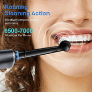 Electric Toothbrush – Deep Clean & Whitening, Ultrasonic Rotation with 4/8 Replacement Heads