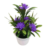 Artificial Flowers Bonsai – Fake Plant Pot for Home, Office & Wedding Decor