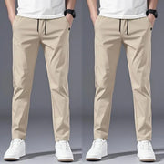 Men's Casual Straight Trousers – Korean Style, Loose Fit, Lightweight Summer Pants