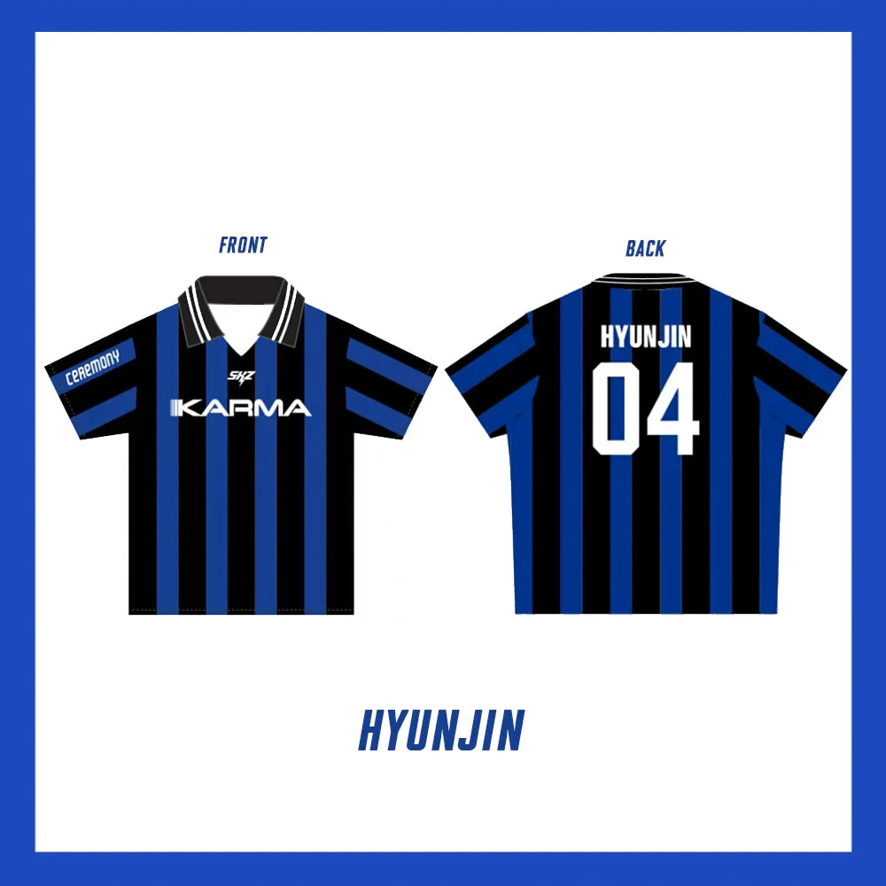 Stray Kids STAY KARMA Album Fan Jersey – FELIX BANGCHAN HYUNJIN Streetwear T-Shirt